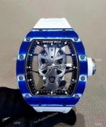Super Clone Richard Mille RM52-06 Mask Blue Carbon Tourbillon Watches